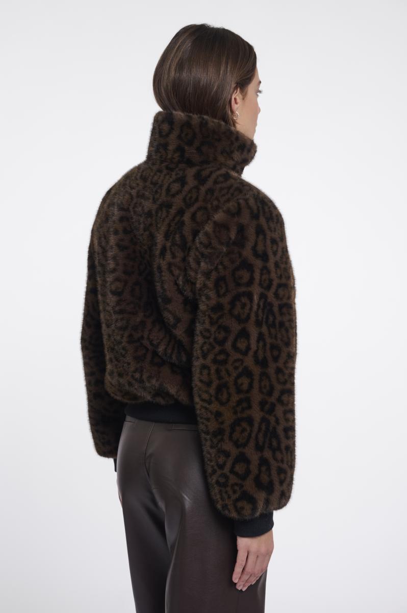 Damen Kunstfelljacke