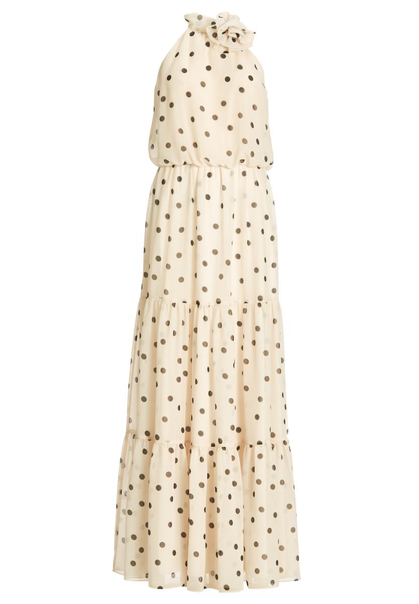 Abendkleid aus Chiffon mit Polka Dots
