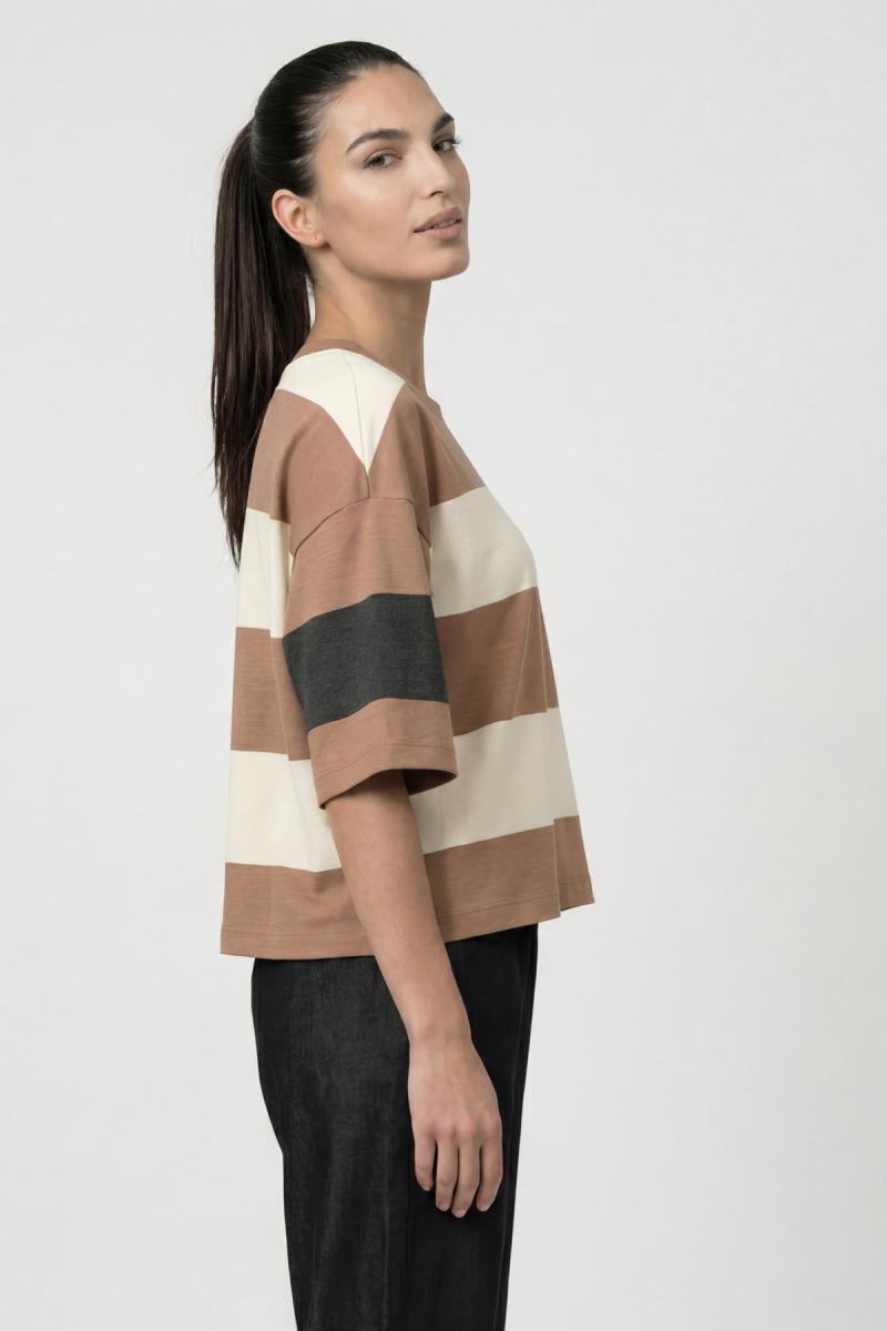 Damen Sweatshirt Kurzarm