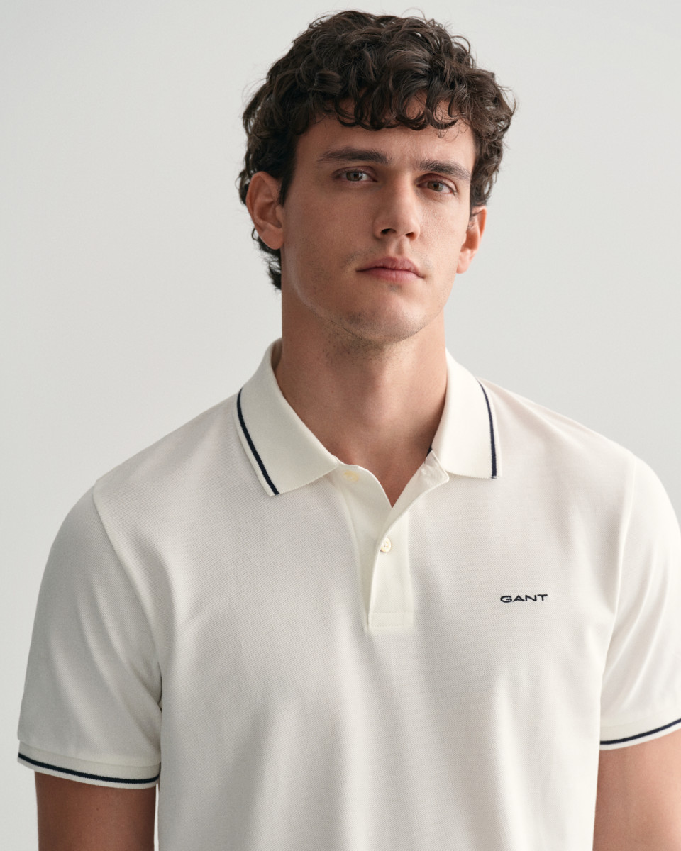 Herren Poloshirt Tipped Piqué