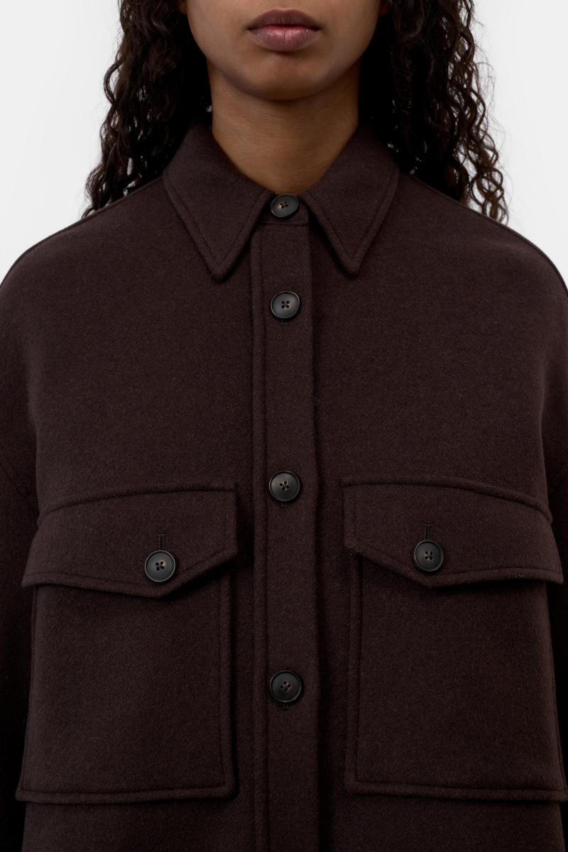 Damen Overshirt aus Woll-Mix