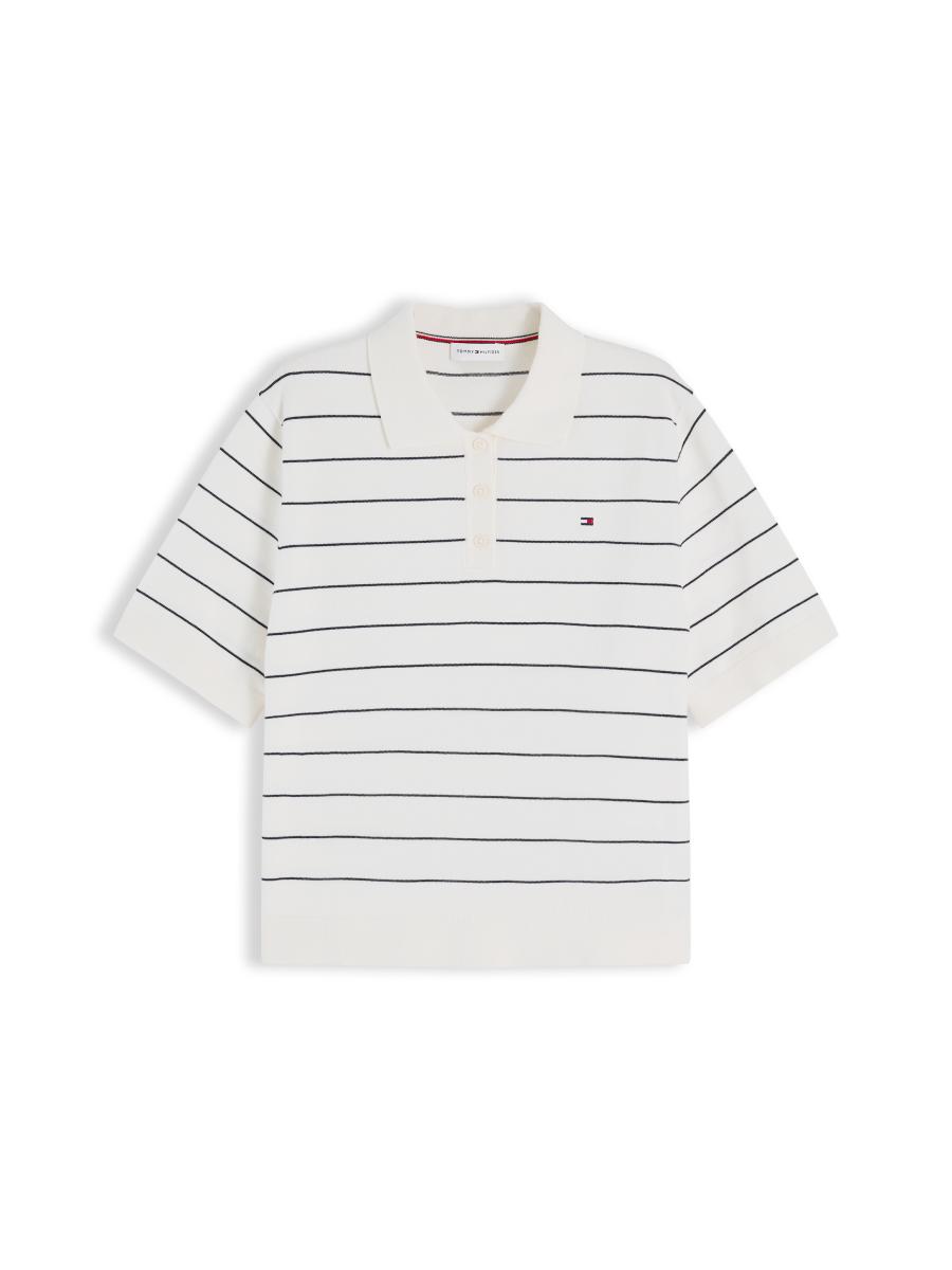 Damen Poloshirt Jersey Stitch