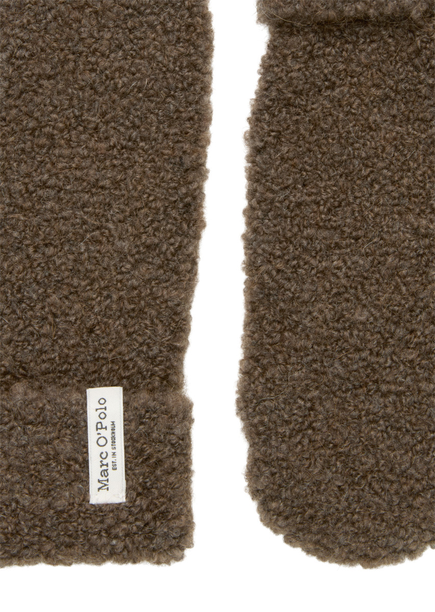 Damen Bouclé-Fäustlinge