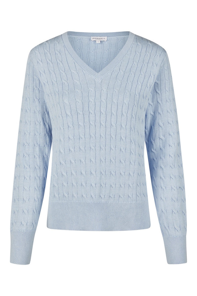 Damen Pullover im Zopfmuster