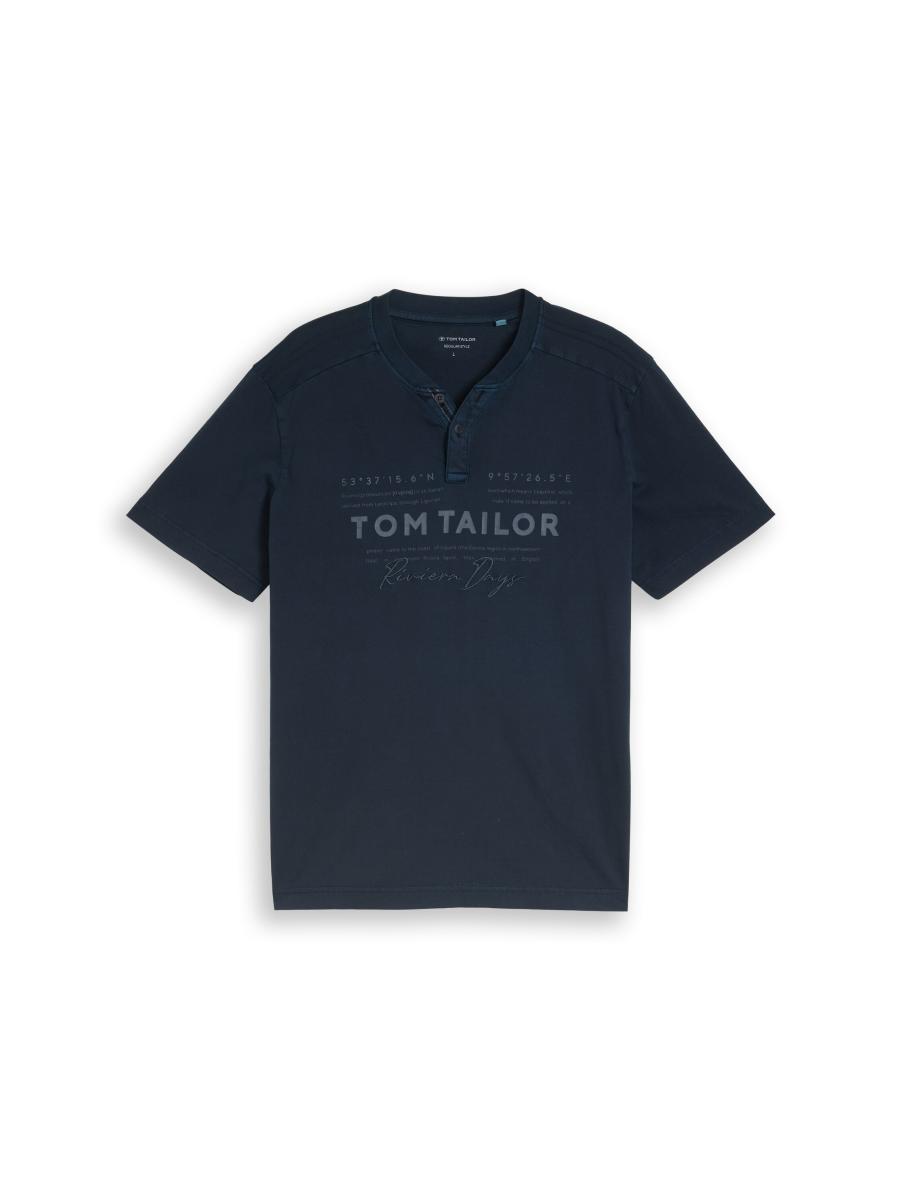 Herren T-Shirt Henley
