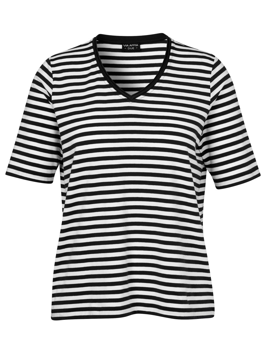 Curvy T-Shirt gestreift