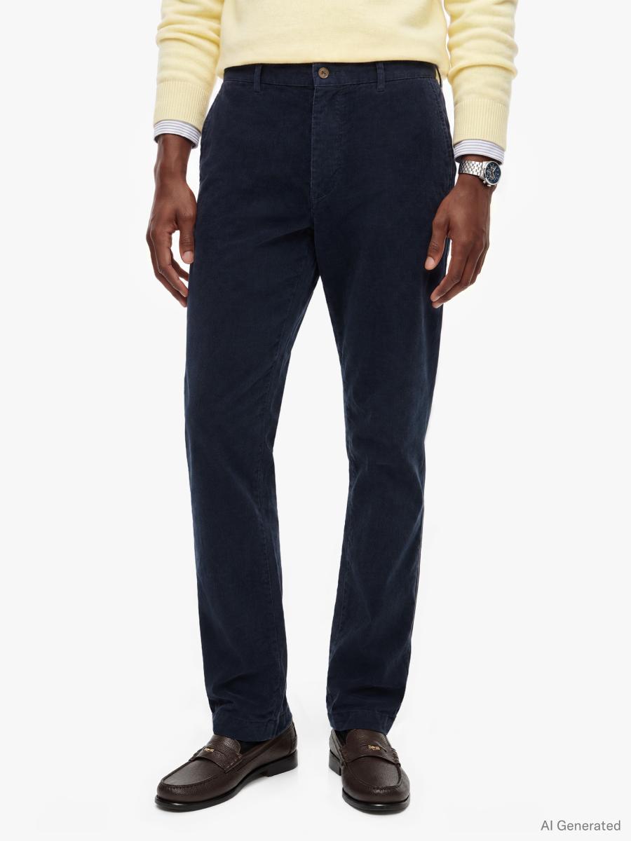Herren Feincord-Chino Denton