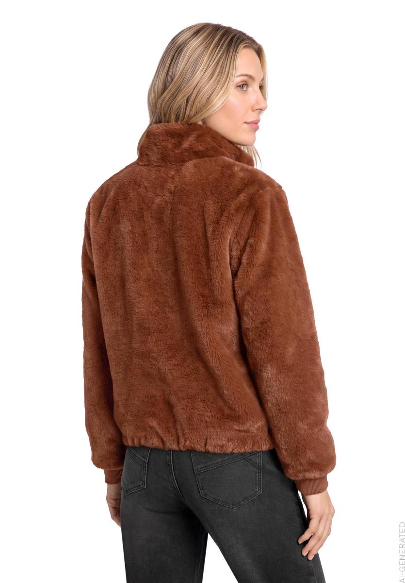 Damen Teddy-Jacke