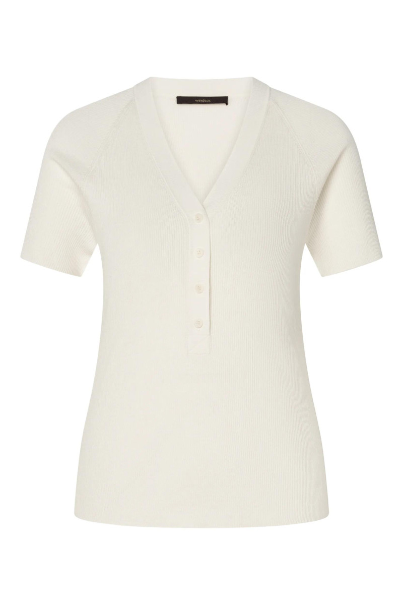 Damen Strickshirt Seiden-Mix