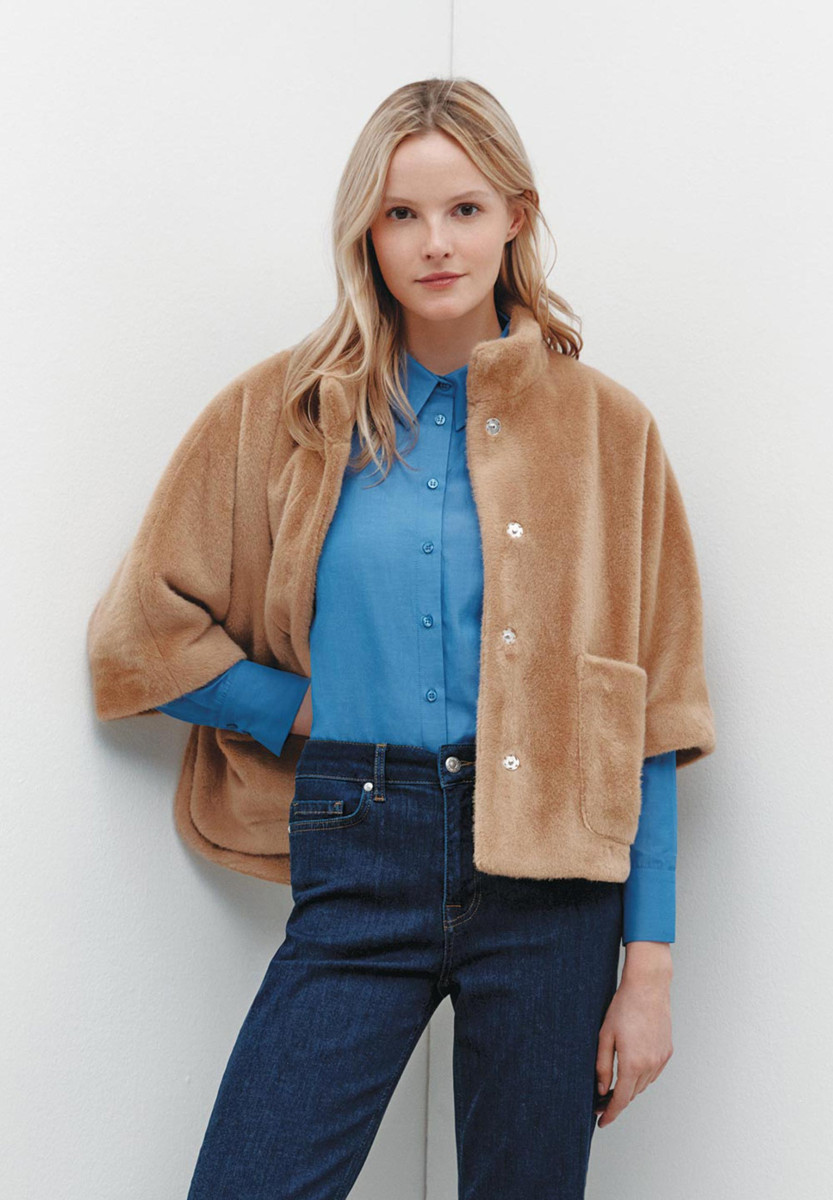 Damen Fake Fur Jacke