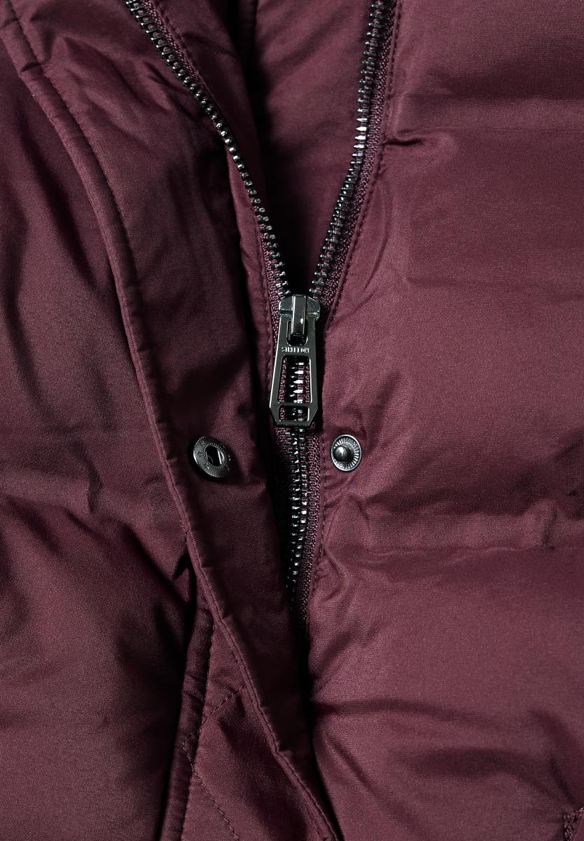 Damen Steppjacke Mit Stehkragen Und Tunnelzug