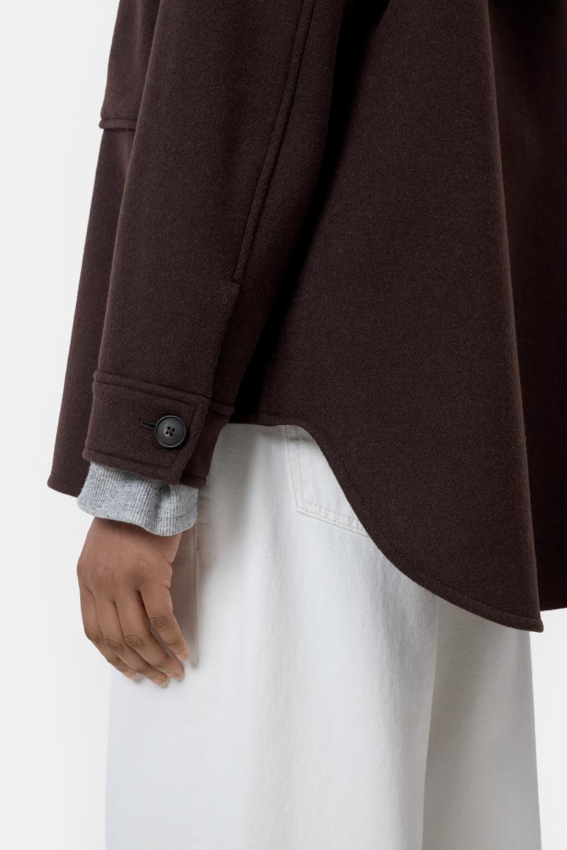 Damen Overshirt aus Woll-Mix