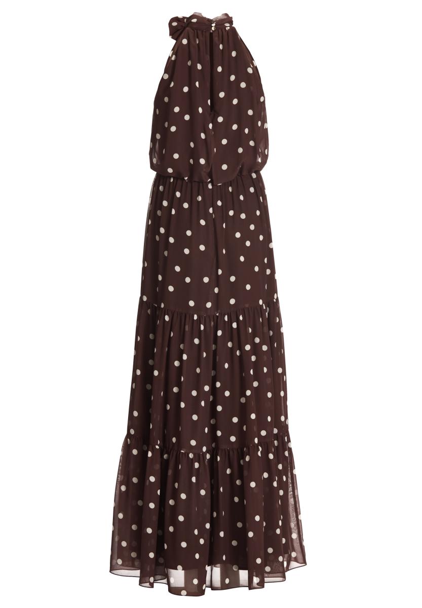 Abendkleid aus Chiffon mit Polka Dots