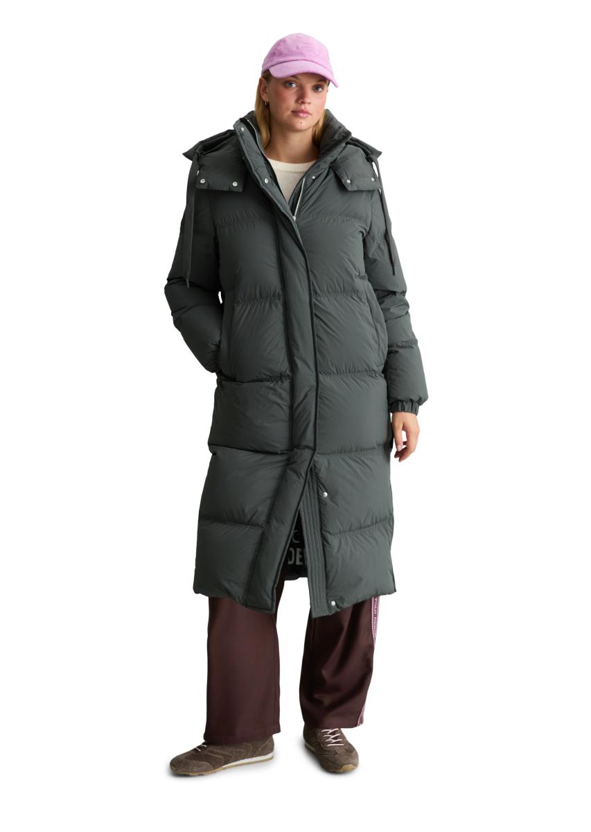 Damen Puffer-Daunenmantel
