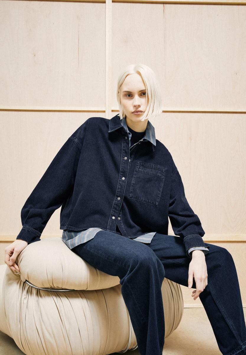 Damen Jeansbluse NALAANI