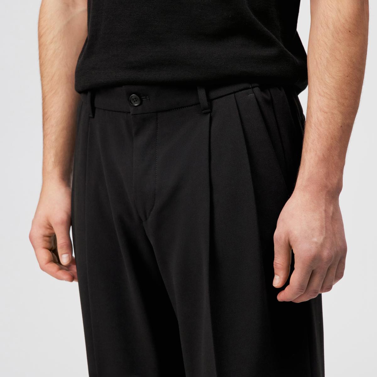 Herren Bundfaltenhose LEEK_WIDE