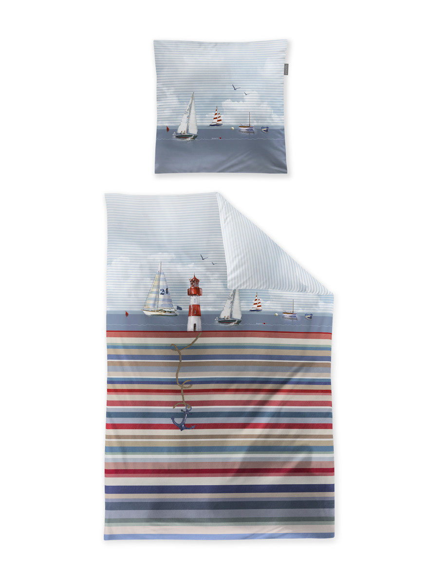 Mako-Satin Bettwäsche WAVE