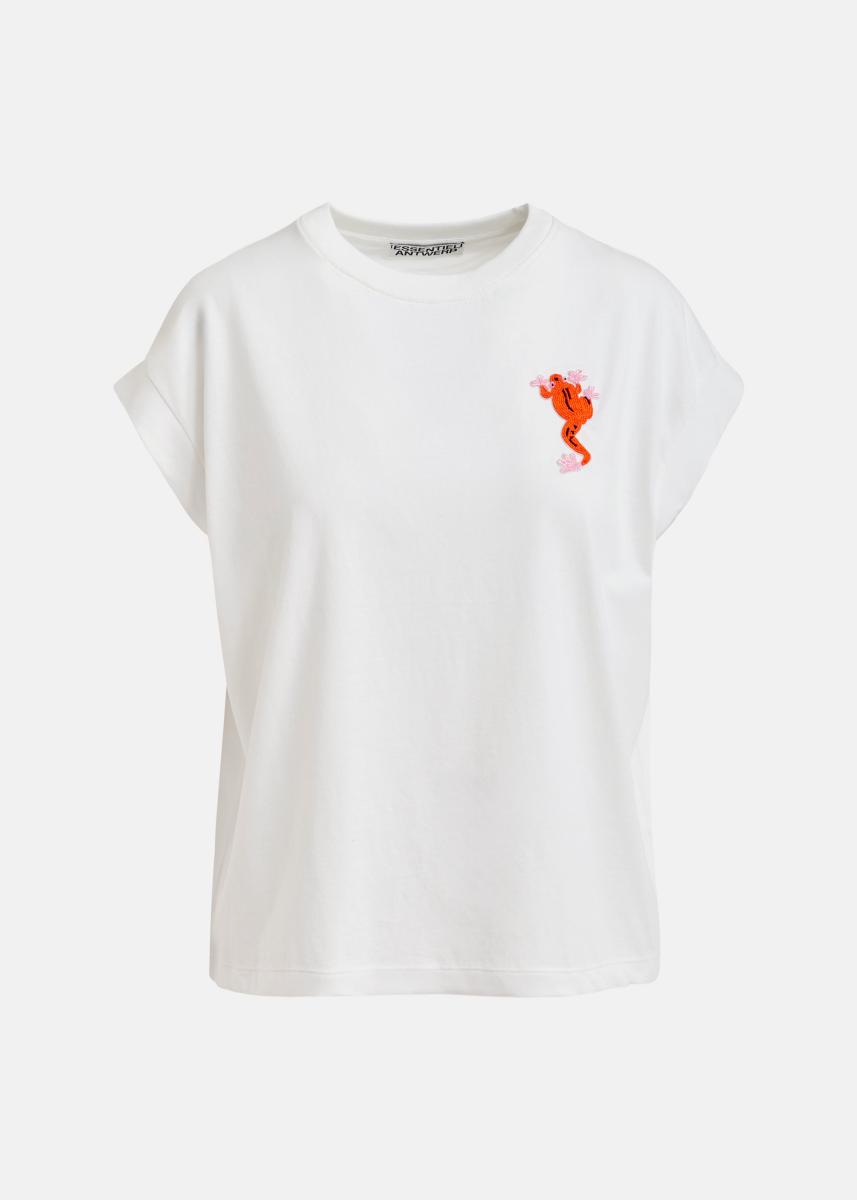 Damen T-Shirt mit Perlenstickerei