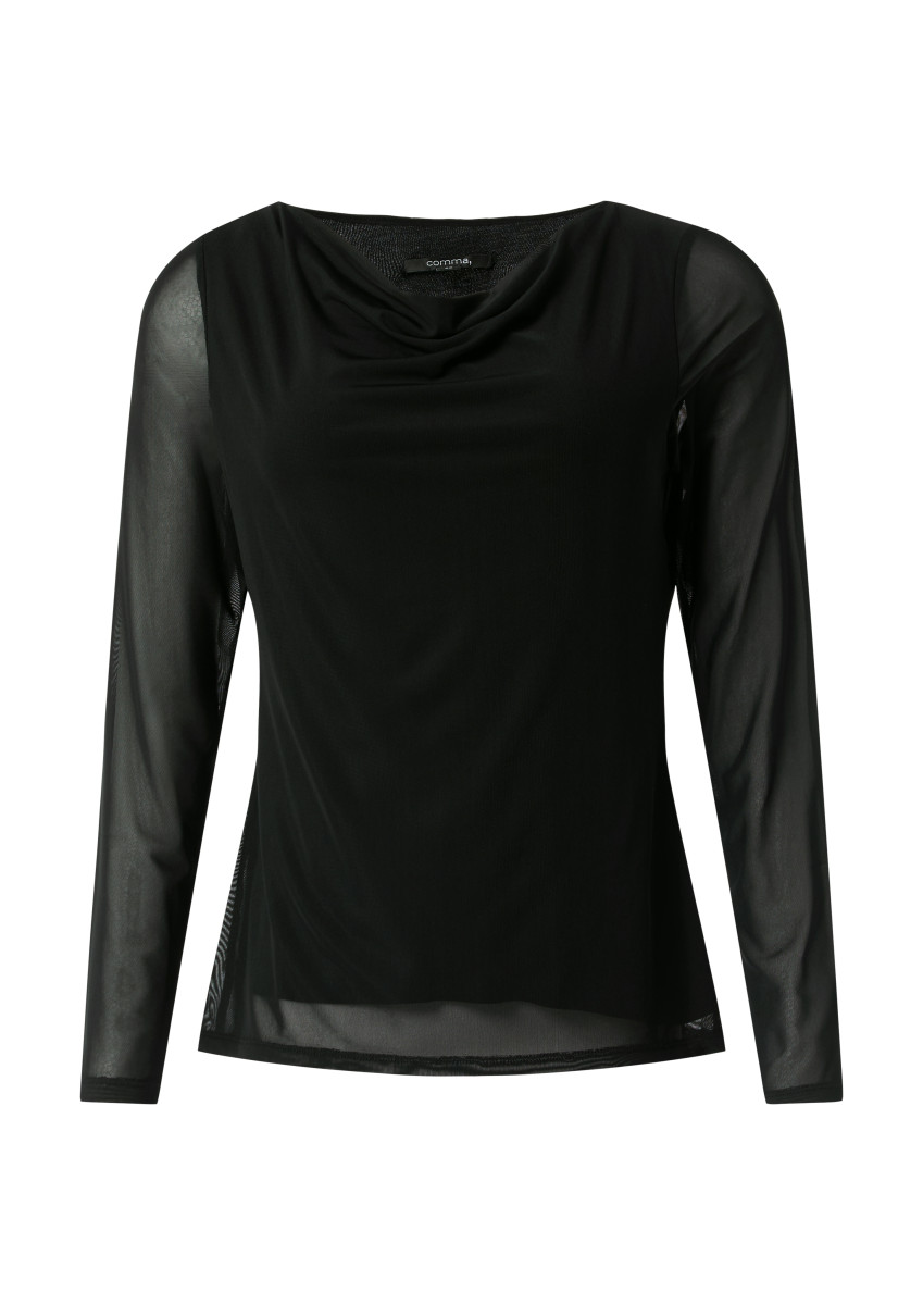 Damen T-Shirt Mesh-Material