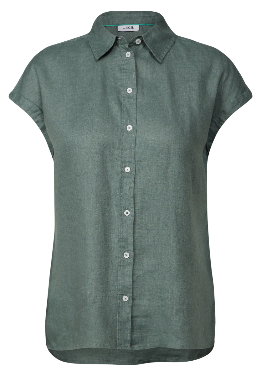 Damen Leinen-Hemdbluse