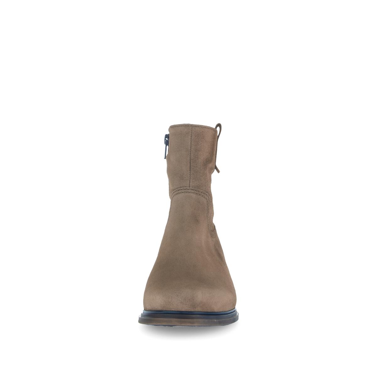 elegante Stiefeletten Rauleder braun