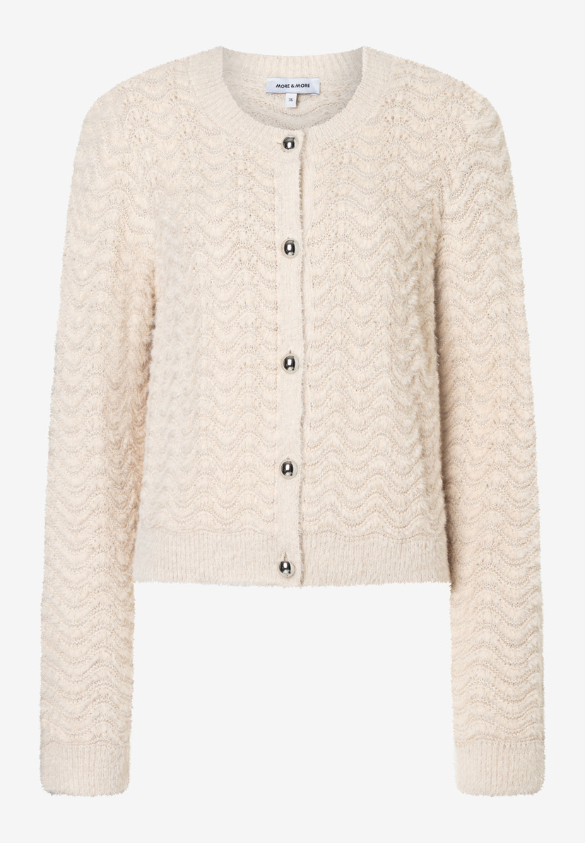 Damen Flausch-Cardigan