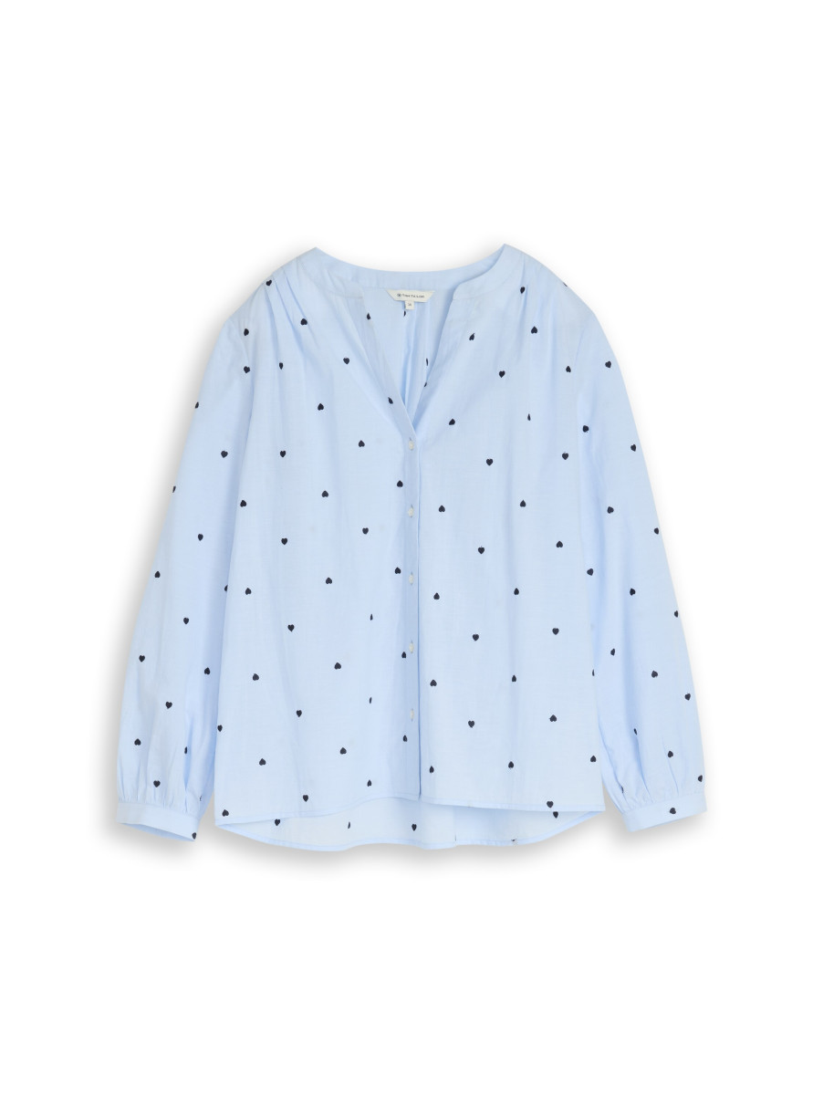 Chambray-Bluse