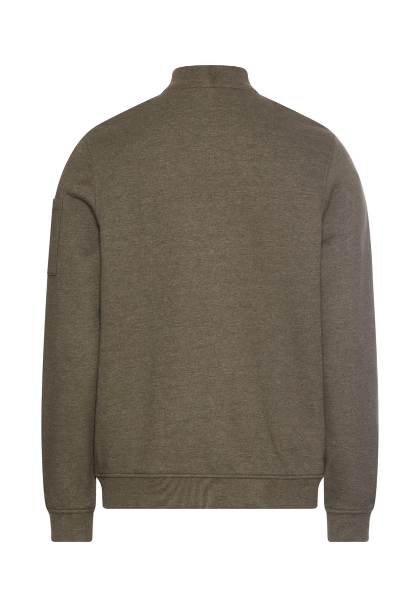 Herren Sweat-Bomberjacke mit Ärmeltasche