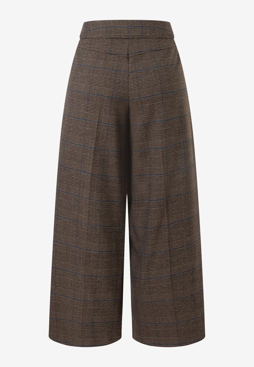 Damen Culotte mit Glencheckmuster