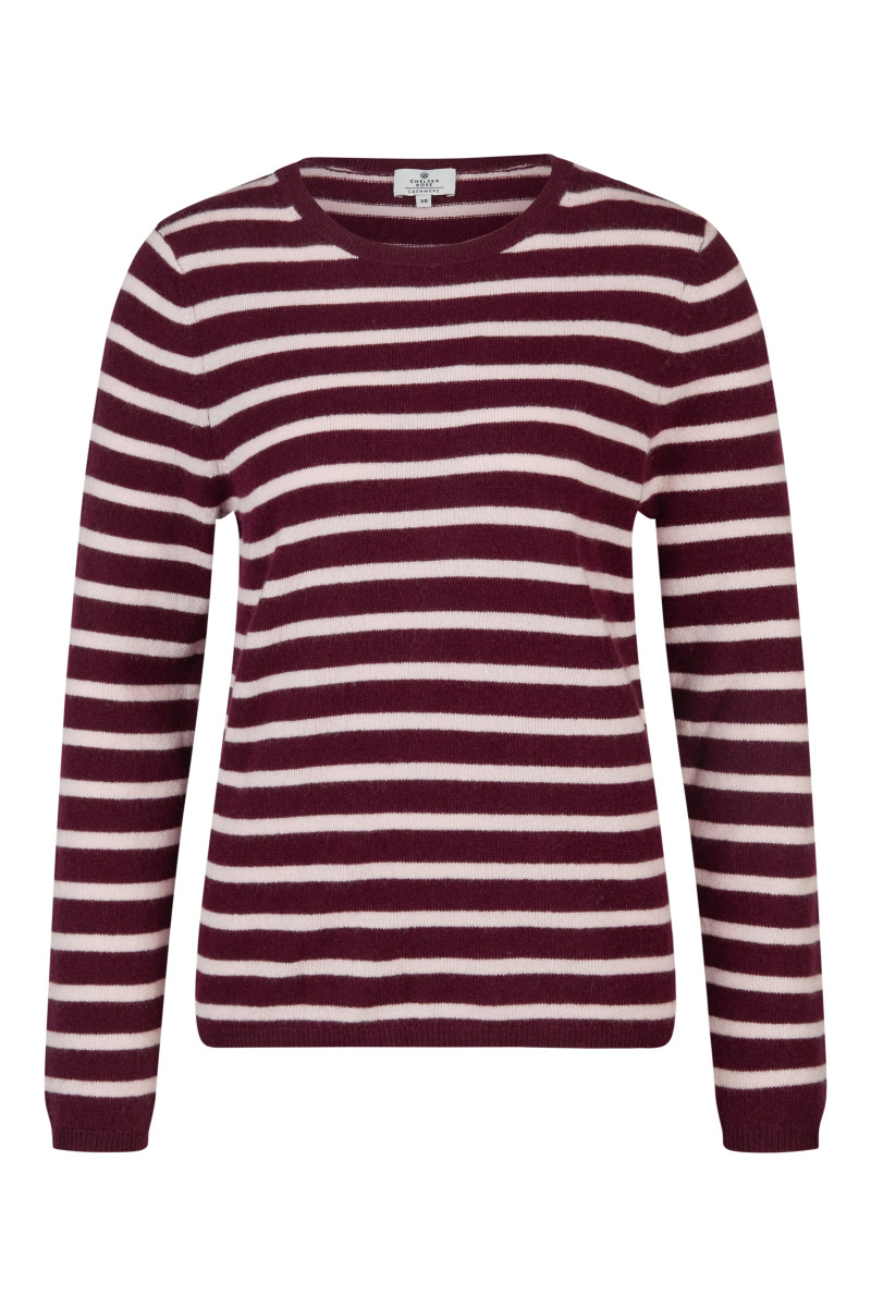 Damen Strickpullover Cashmere mit Streifen
