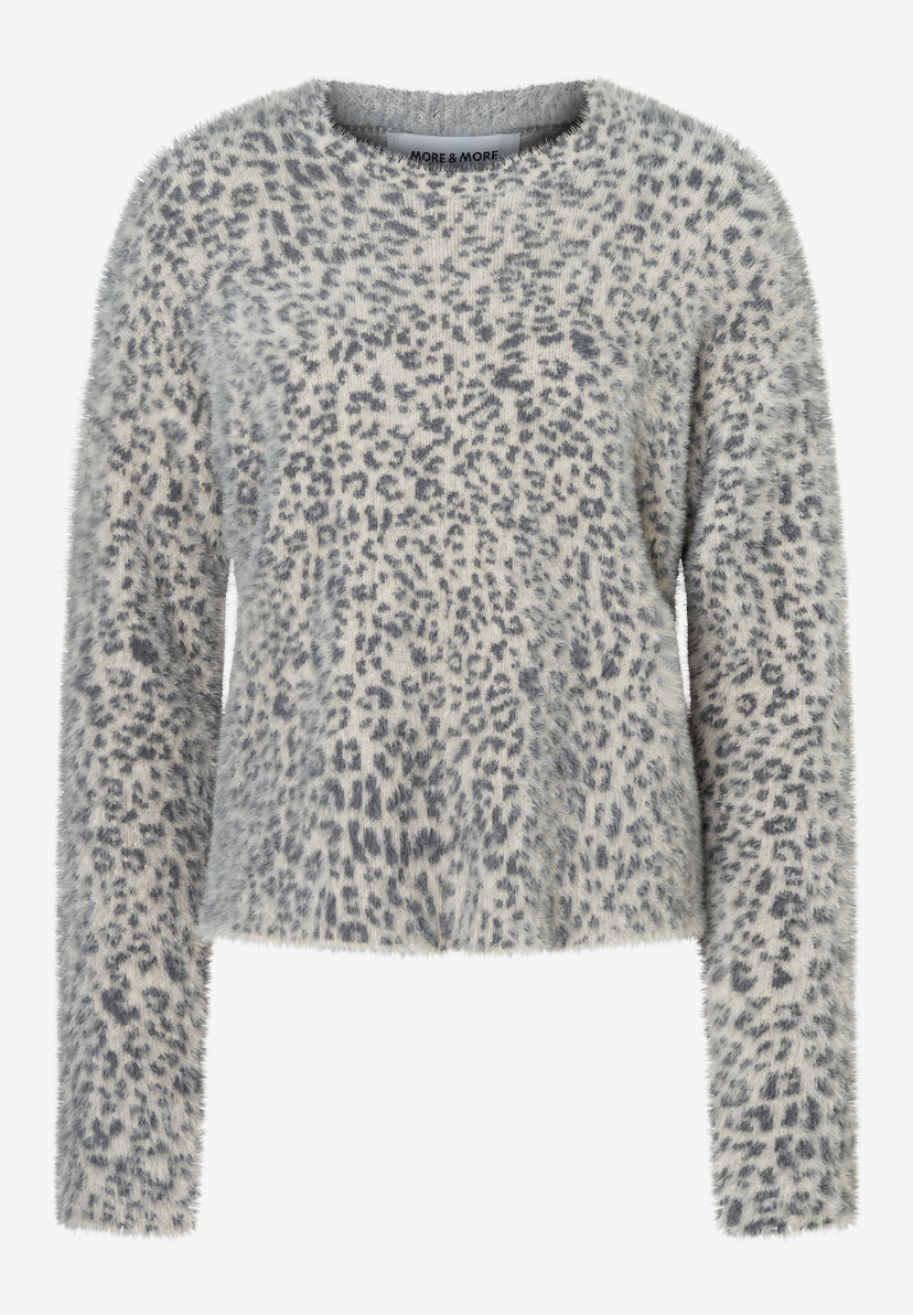 Damen Pullover mit Leo-Dessin