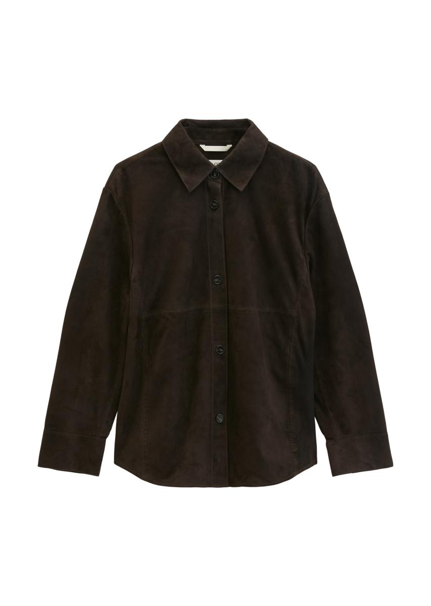 Damen Leder-Overshirt
