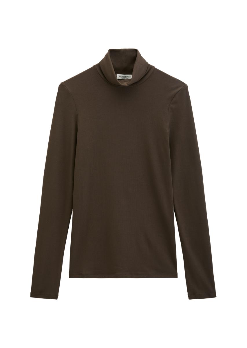 Damen Rollkragen-Langarmshirt