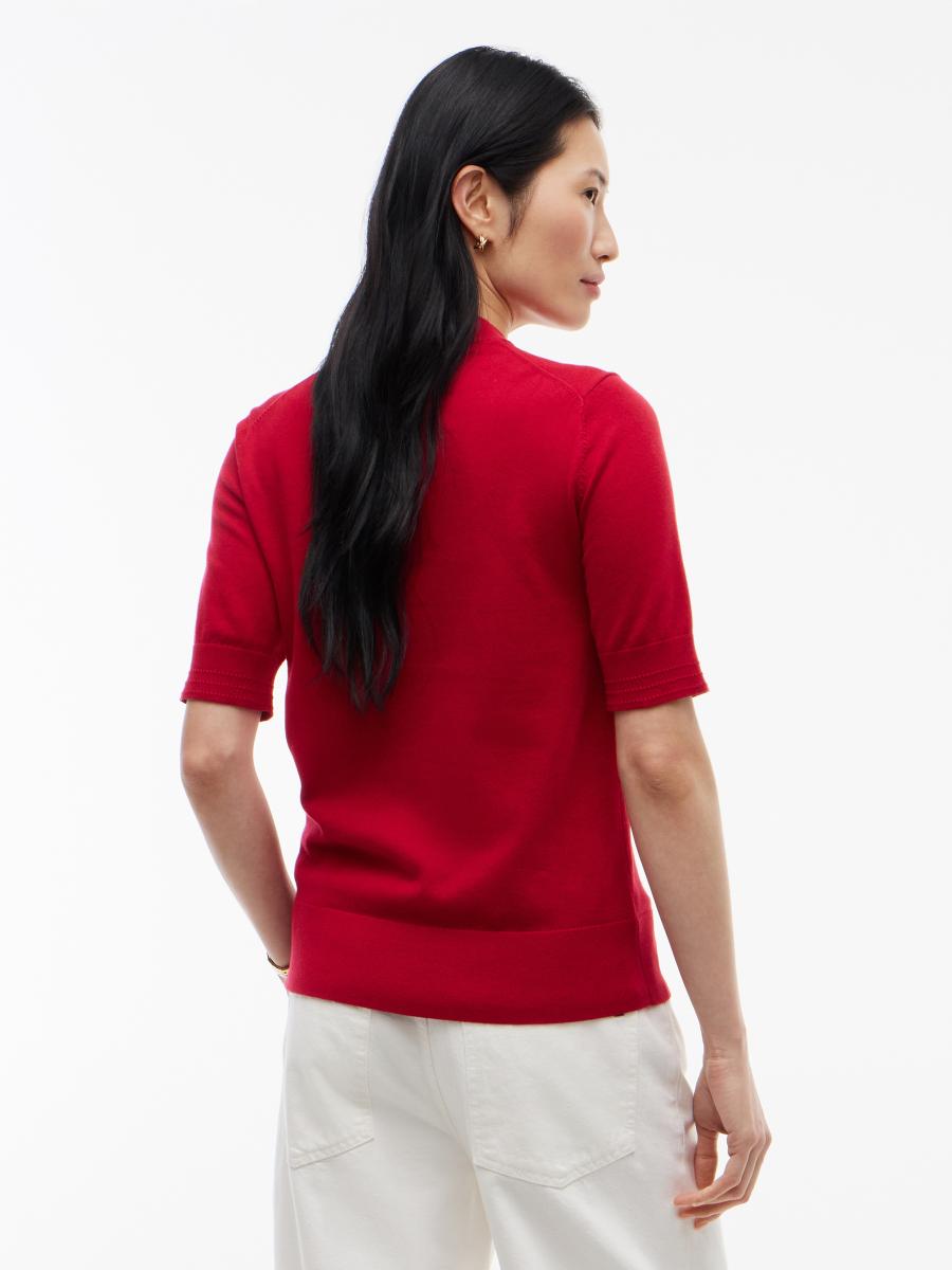 Damen Kurzarm-Pullover