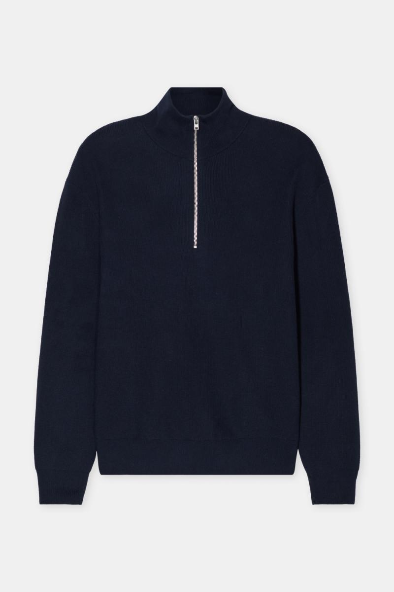 Herren Strickpullover Half-Zip