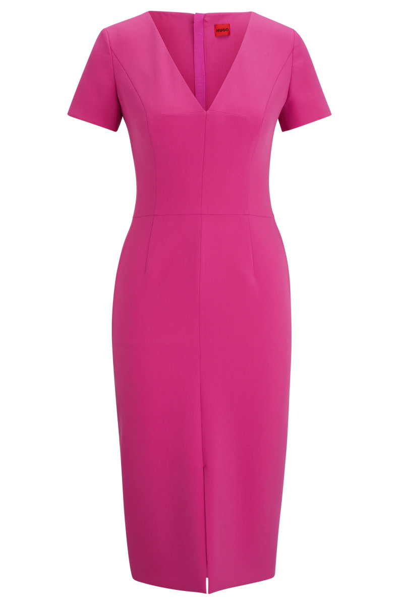 Slim-Fit Midi Kleid Kalamara