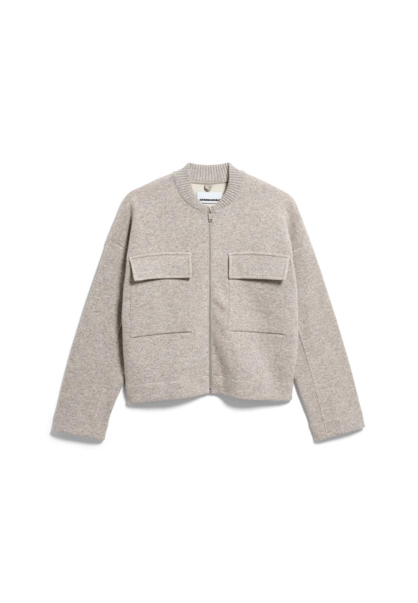Damen Woll-Bomberjacke