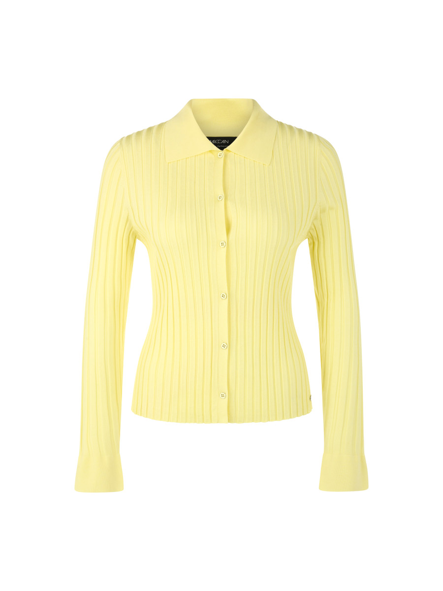 Ripp-Cardigan aus Viskosestretch