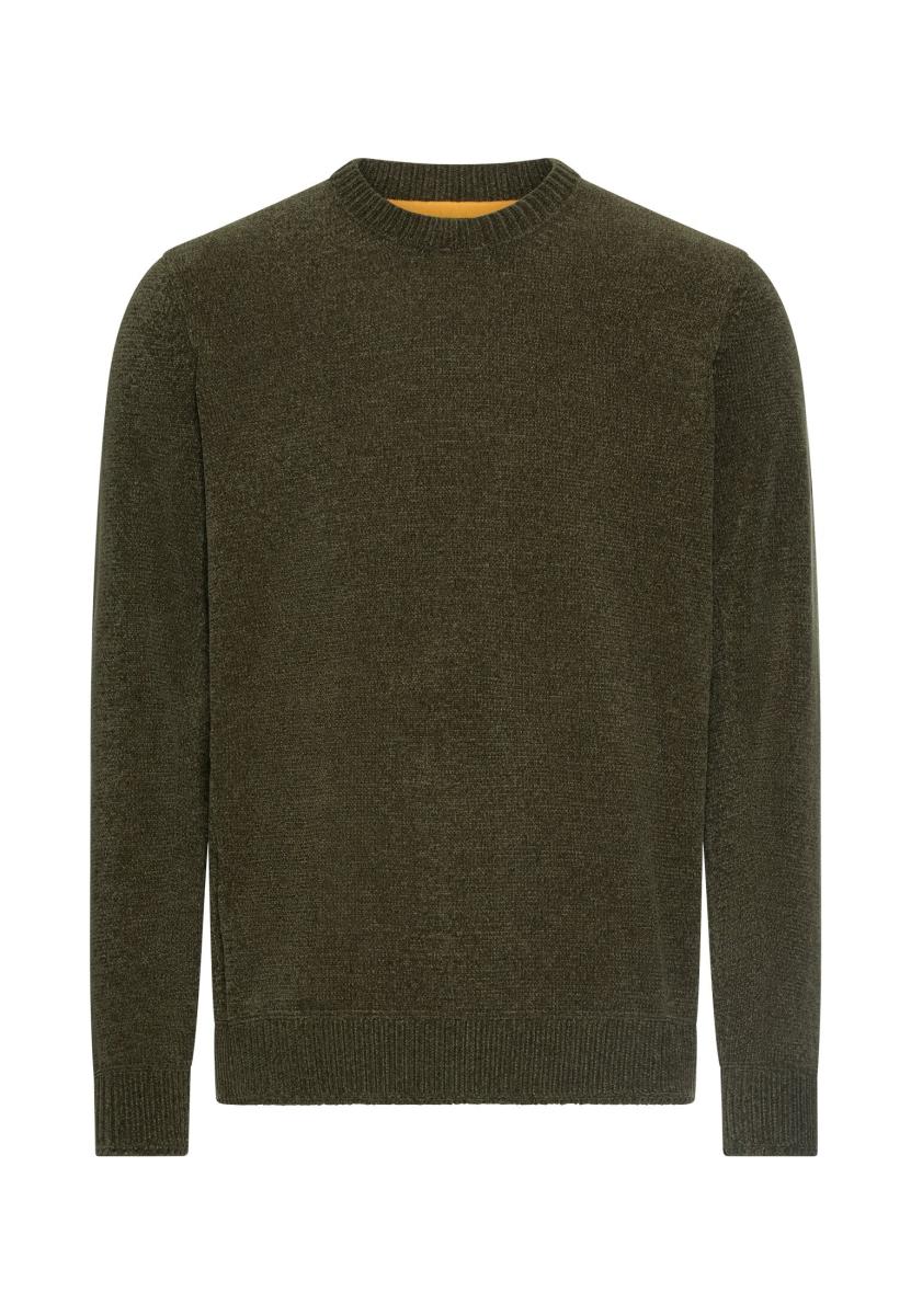 Herren Pullover mit Strick-Einsatz