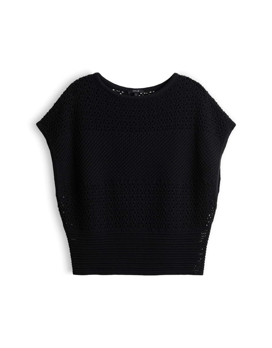 Damen Kurzarm-Pullover Polliva