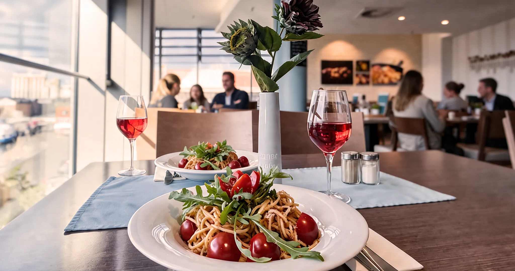 Innenaufnahme des UTSICHT Café & Restaurant