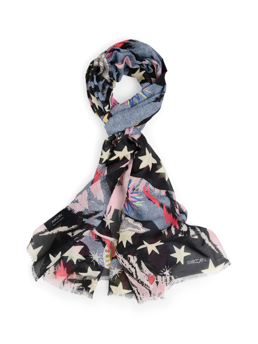 Schal mit Print