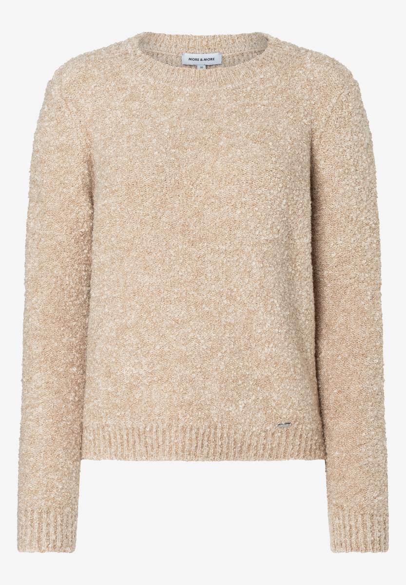 Damen Bouclé-Pullover