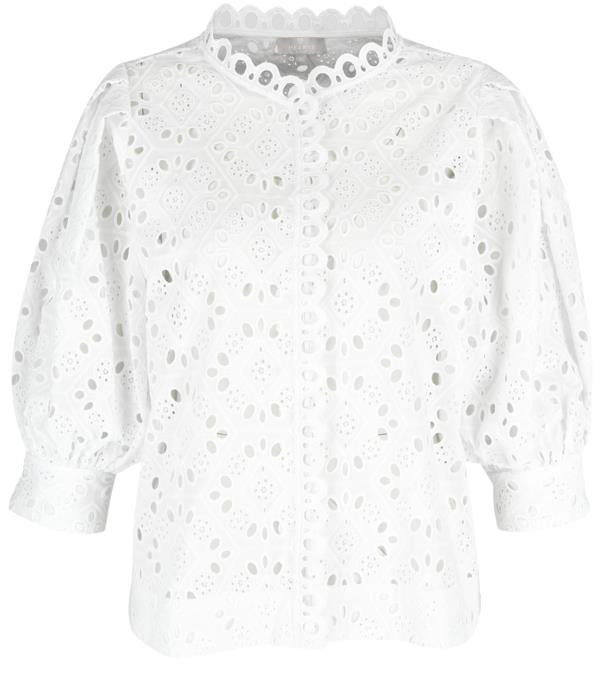 Bluse mit Lochstrickmuster