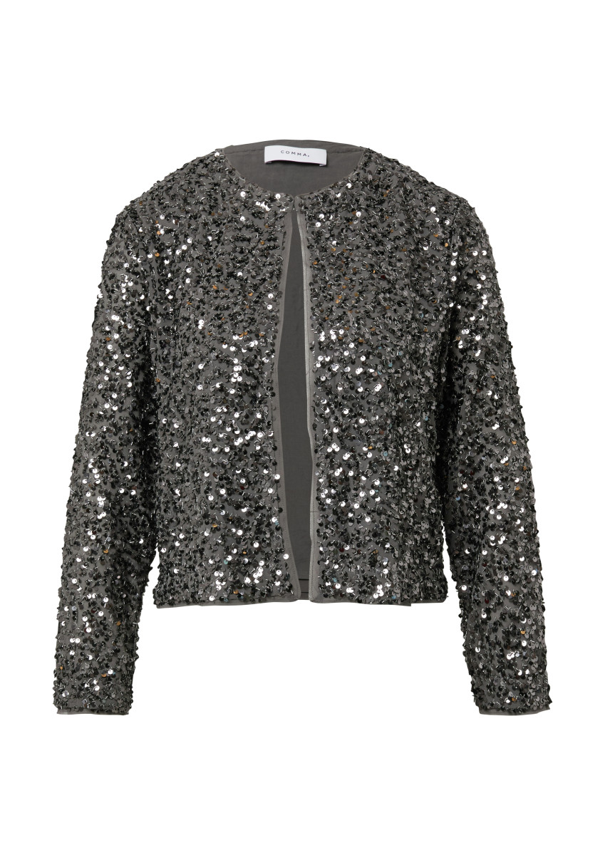 Blusenjacke mit Pailletten