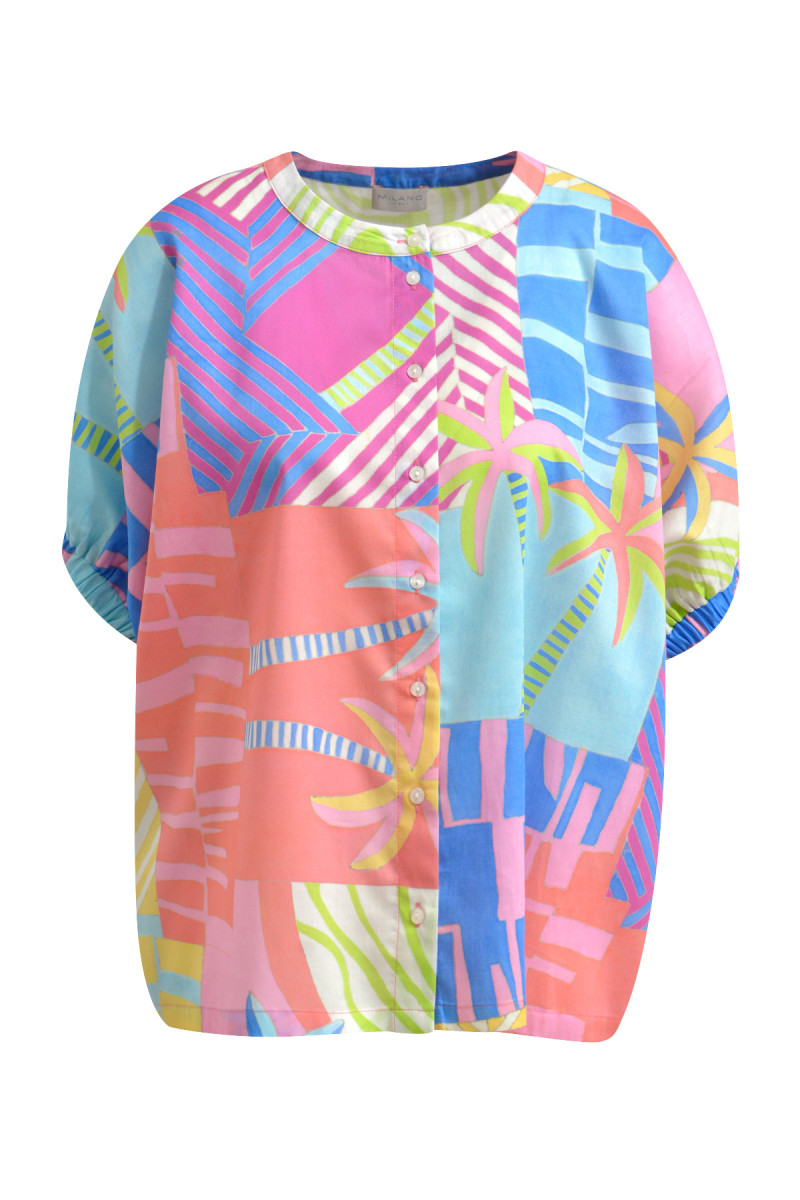 Bluse mit Allover-Print