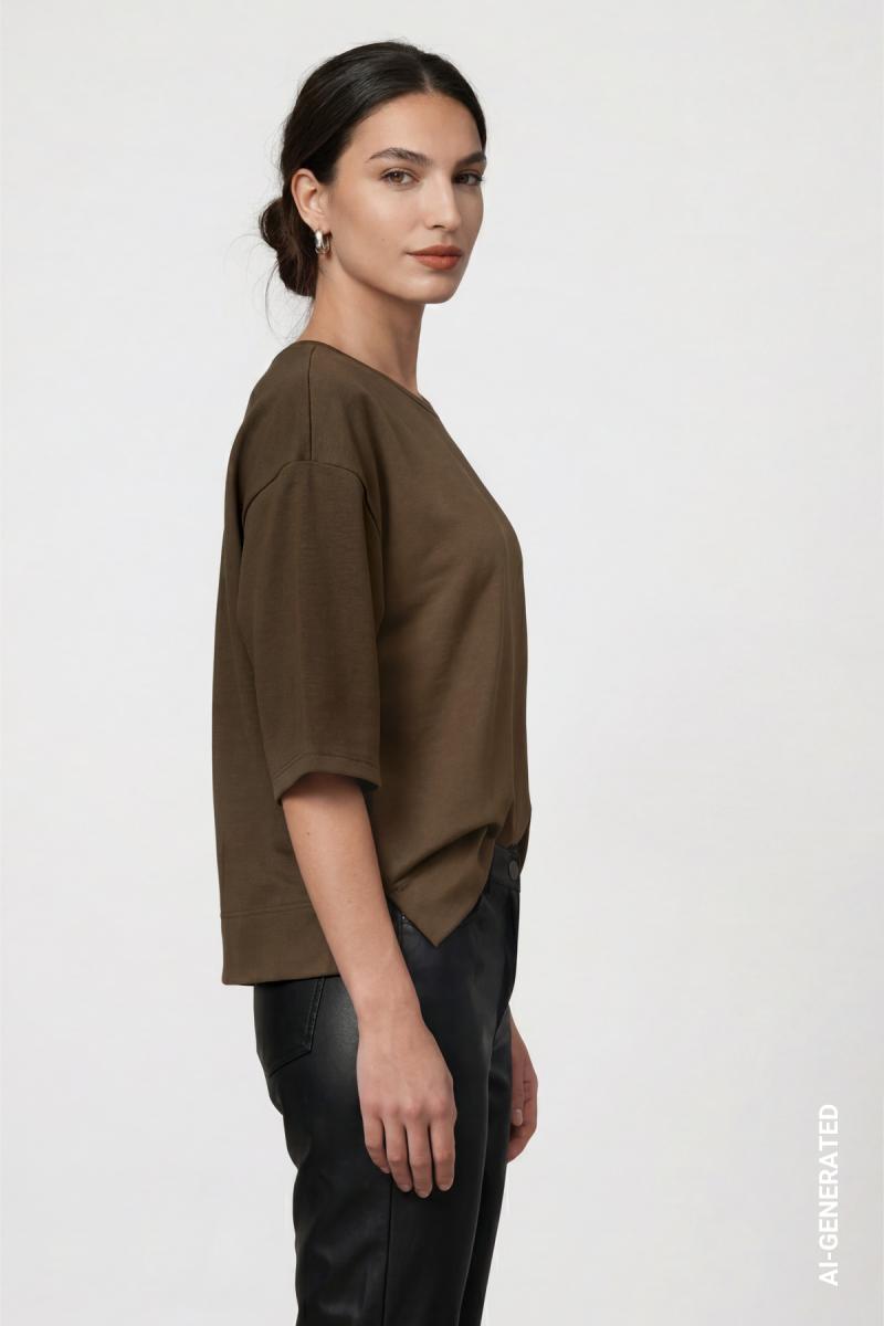 Damen Sweatshirt Mit Schmuckdetail