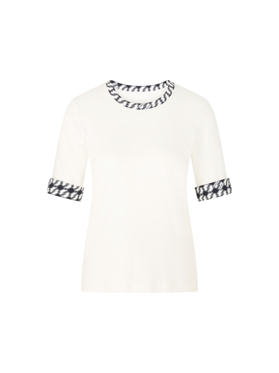 Damen Jersey-Shirt mit Print-Details