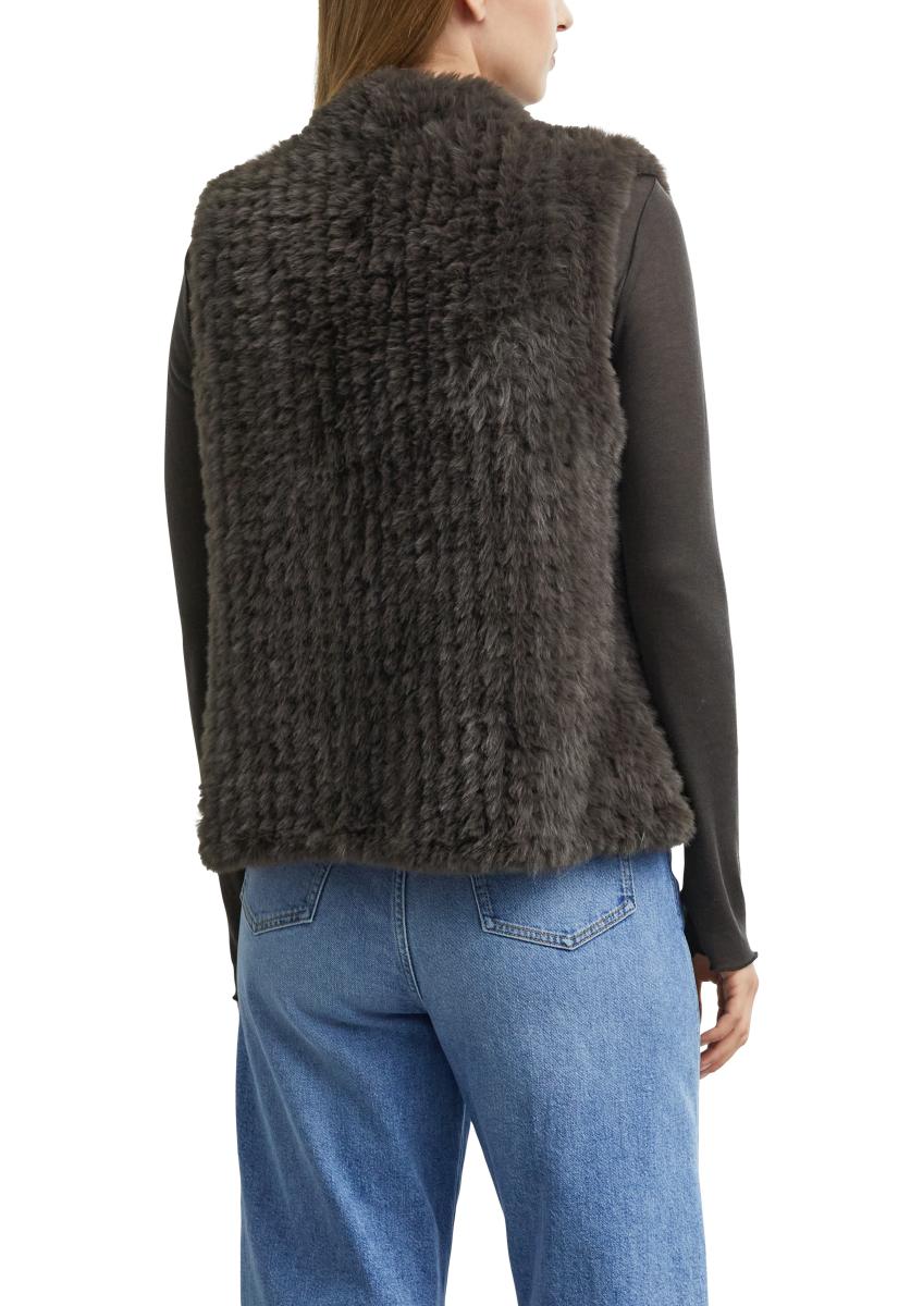 Damen Fake-Fur-Weste