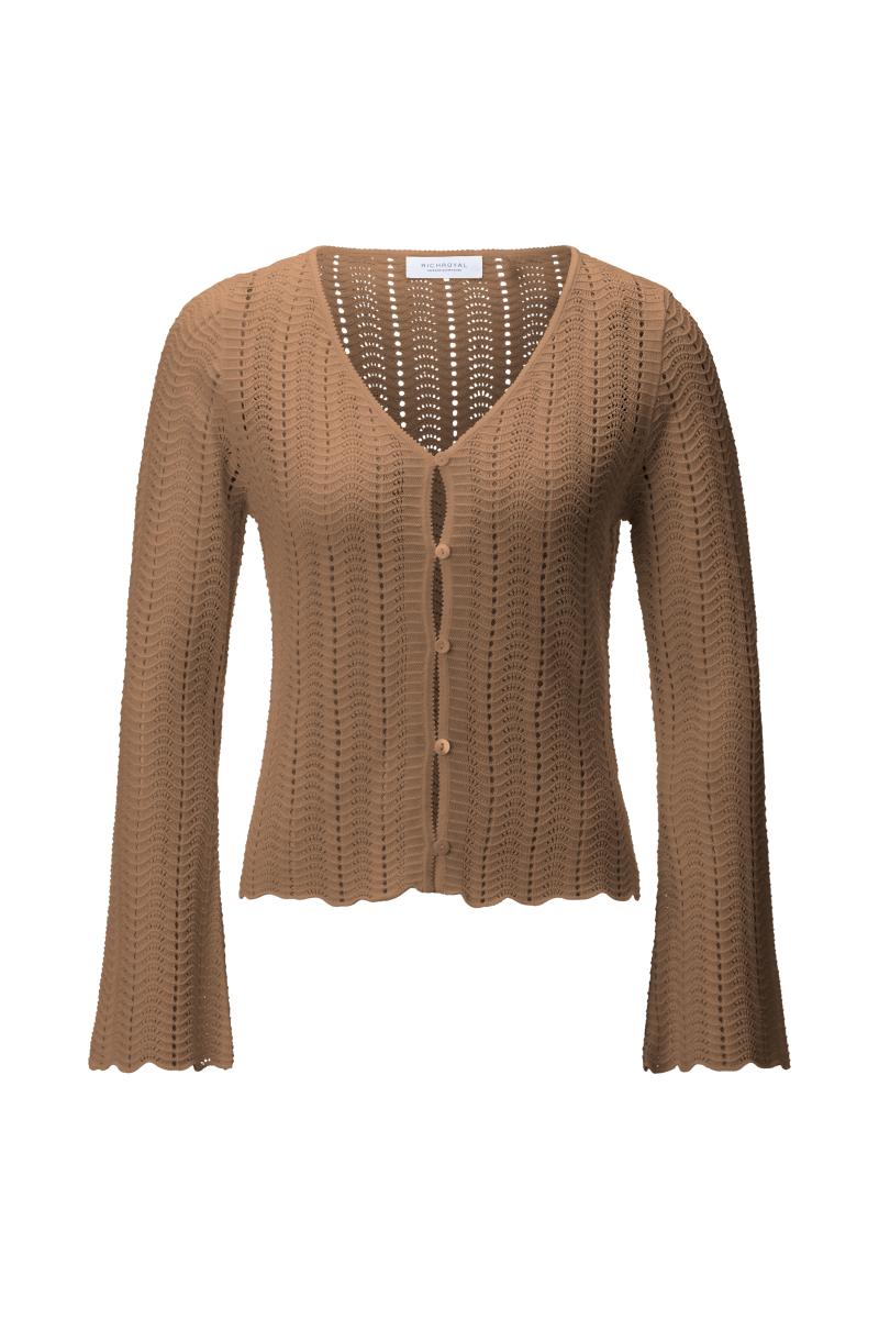 Damen Ajour-Strickjacke